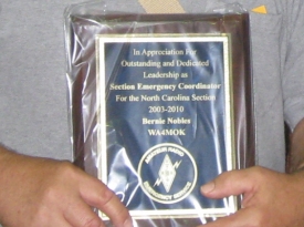 WA4MOK SEC Appreciation Plaque