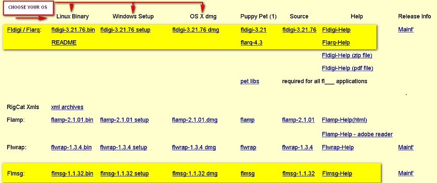 winlink download page